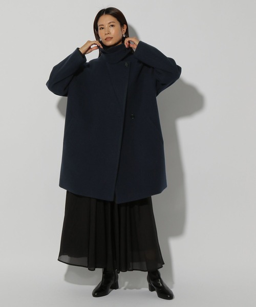 Ok様 エルーラ ウールライクミドルジレ Elura｜ウールライクミドルコート