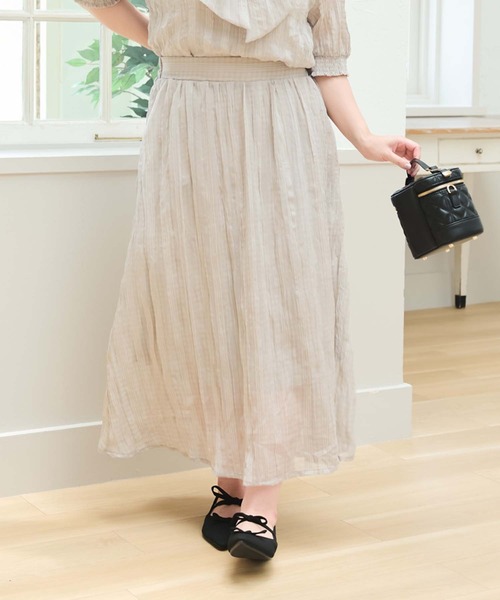 バルーンスカート/ロング/ライトグレー/イタリア製/ バルーンスカート/ロング/ライトグレー/イタリア製/ バルーン
