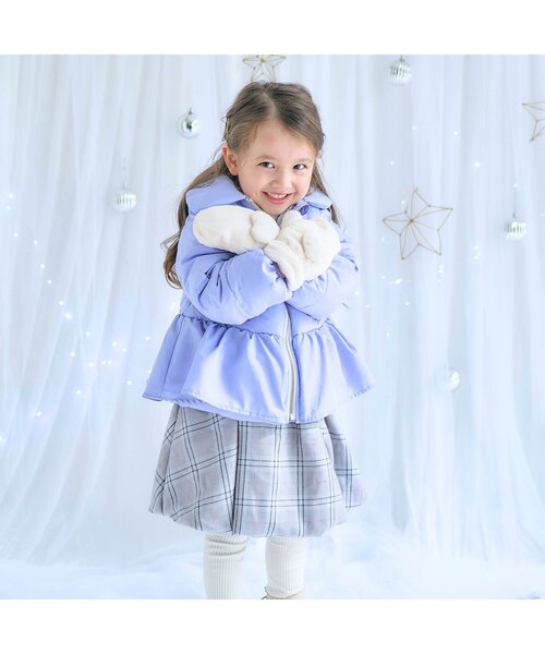 apres les cours（アプレレクール）の「ハートモチーフファーミトン（手袋・キッズ・ベージュ/アイボリー・120/140）」の3枚目の写真