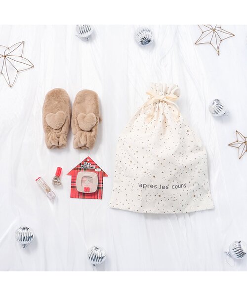 apres les cours（アプレレクール）の「ハートモチーフファーミトン（手袋・キッズ・ベージュ/アイボリー・120/140）」の7枚目の写真