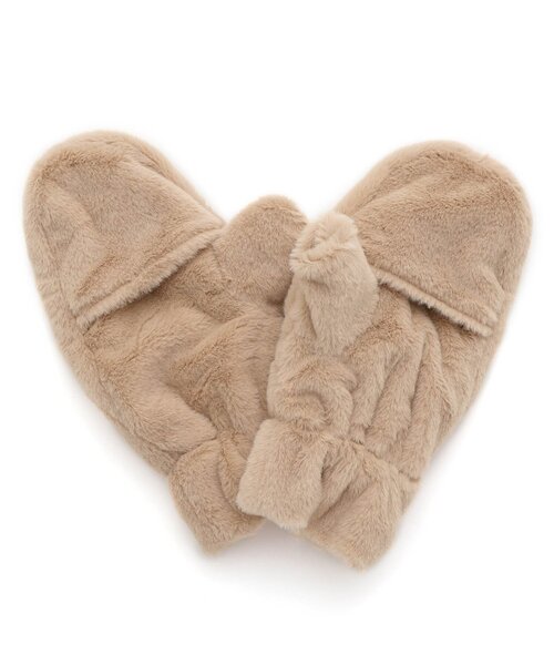 apres les cours（アプレレクール）の「ハートモチーフファーミトン（手袋・キッズ・ベージュ/アイボリー・120/140）」の12枚目の写真