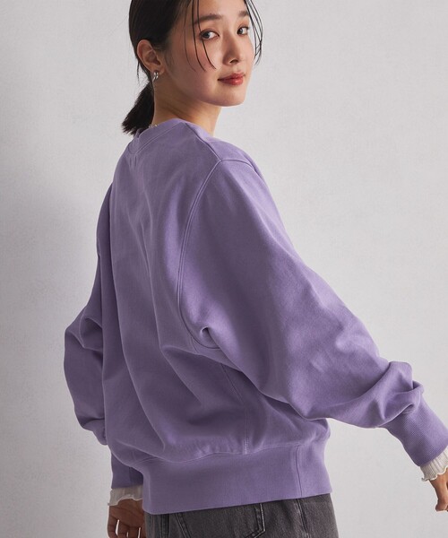 green label relaxing(グリーンレーベルリラクシング)の「<at ease>クルーネック スウェット プルオーバー(スウェット・レディース・ライトグレー/パープル/ダークグレー・FREE)」の13枚目の写真