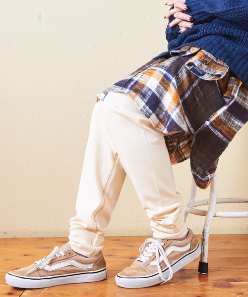 CUBE SUGAR(キューブシュガー)の「ウォームフライス無地レギンス(レギンス/スパッツ・レディース・ワイン/ブラック/ナチュラル/トップグレー・M)」の1枚目の写真