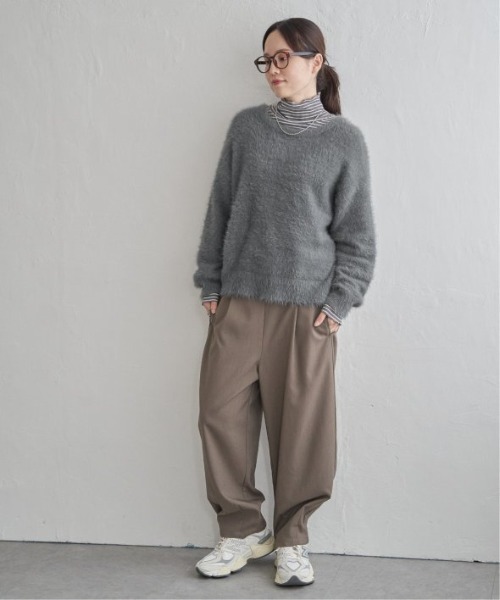 LBC（エルビーシー）の「ラメMIX2WAYカーデプルオーバー（カーディガン/ボレロ・レディース・グレー/カーキブラウン/イエロー系その他・M）」の18枚目の写真