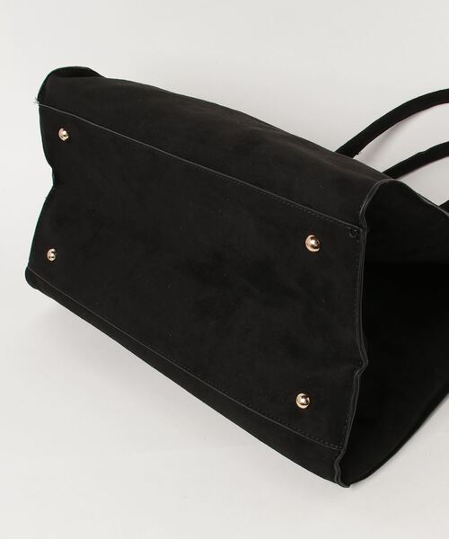 セール】サイドベルトビッグスエード調トートバッグ トラベルバッグ