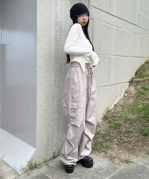 セール】【LVEU.】ワイドレッグカーゴパンツ / ボトムス パンツ カーゴ