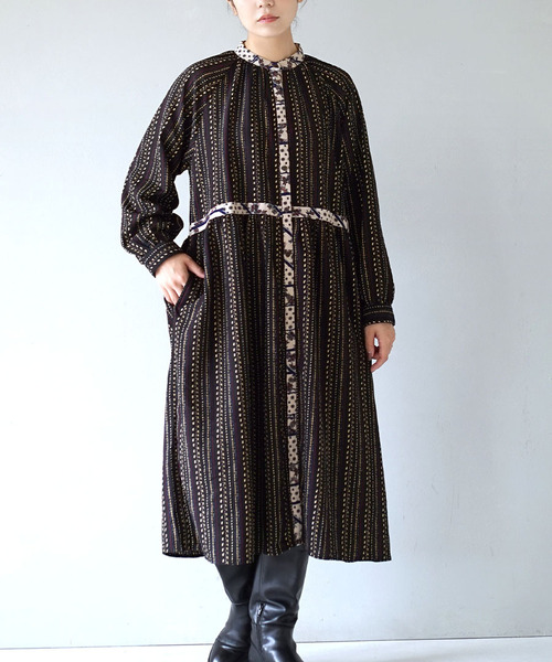 ドットライン シャツワンピース（シャツワンピース）｜e-zakkamania stores（イーザッカマニアストアーズ）