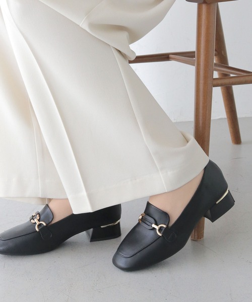CLEIO(クレイオ)の「【CLEIO】スクエアトゥ軽量ローファー(ローファー・レディース・ブラック/アイボリー・24.5㎝/23.5㎝/22.5㎝)」の13枚目の写真