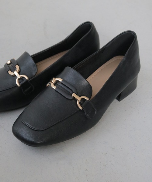 CLEIO(クレイオ)の「【CLEIO】スクエアトゥ軽量ローファー(ローファー・レディース・ブラック/アイボリー・24.5㎝/23.5㎝/22.5㎝)」の20枚目の写真