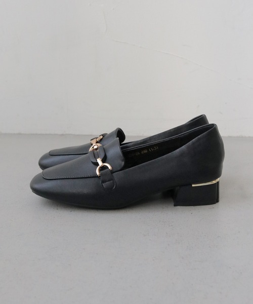 CLEIO(クレイオ)の「【CLEIO】スクエアトゥ軽量ローファー(ローファー・レディース・ブラック/アイボリー・24.5㎝/23.5㎝/22.5㎝)」の19枚目の写真