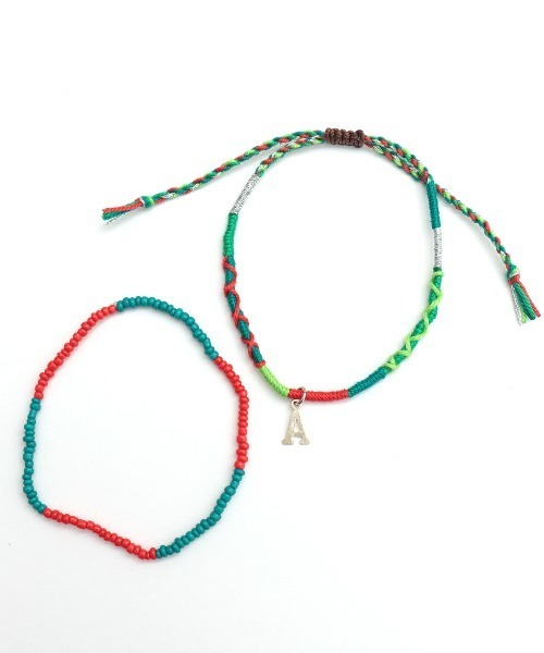 チチカカ（チチカカ）の「イニシャルミサンガブレスレット 2本セット（ブレスレット・レディース・その他6/その他5/その他3/その他2/その他1/その他4・FREE）」の9枚目の写真