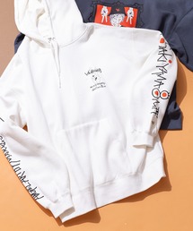 （What it isNt）ART BY MARKGONZALES | 【（What it isNt）ART BY MARKGONZALES / (ワットイットイズント) アートバイマークゴンザレス】sakiyamaコラボ BIGシルエットグラフィック裏起毛フーディー プルオーバーパーカー ユニセックス(パーカー)
