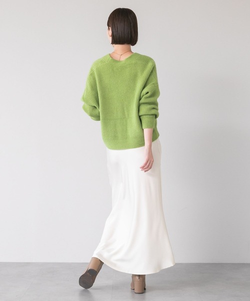 LinoU.(リノユー)の「サテンフレアスカート(スカート・レディース・アイボリー/グレー/ベージュ/ブラック・L/M/XL)」の14枚目の写真