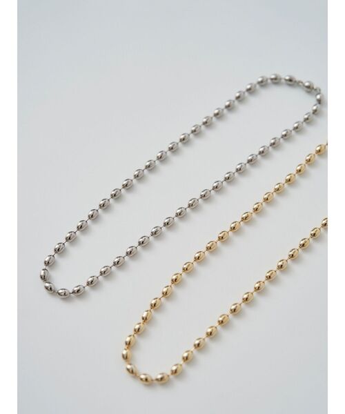 ELENDEEK(エレンディーク)の「オーバルボールチェーンネックレス(ネックレス・レディース・シルバー/ゴールド・FREE)」の6枚目の写真