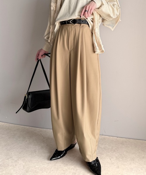classicalelf(クラシカルエルフ)の「上品なカーブラインで魅了する。コクーンシルエットランタンパンツ(その他パンツ・レディース・ブラック/チャコール/ベージュ・X-LARGE/SMALL/MEDIUM/LARGE)」の18枚目の写真