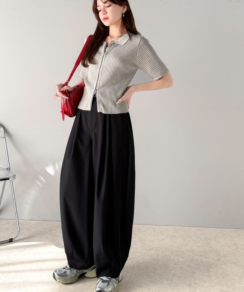 classicalelf(クラシカルエルフ)の「上品なカーブラインで魅了する。コクーンシルエットランタンパンツ(その他パンツ・レディース・ブラック/チャコール/ベージュ・X-LARGE/SMALL/MEDIUM/LARGE)」の13枚目の写真