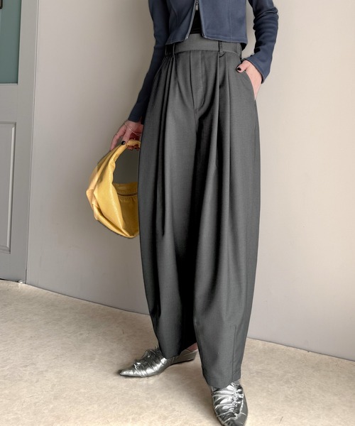 classicalelf(クラシカルエルフ)の「上品なカーブラインで魅了する。コクーンシルエットランタンパンツ(その他パンツ・レディース・ブラック/チャコール/ベージュ・X-LARGE/SMALL/MEDIUM/LARGE)」の16枚目の写真