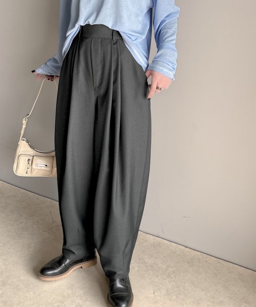 classicalelf(クラシカルエルフ)の「上品なカーブラインで魅了する。コクーンシルエットランタンパンツ(その他パンツ・レディース・ブラック/チャコール/ベージュ・X-LARGE/SMALL/MEDIUM/LARGE)」の4枚目の写真