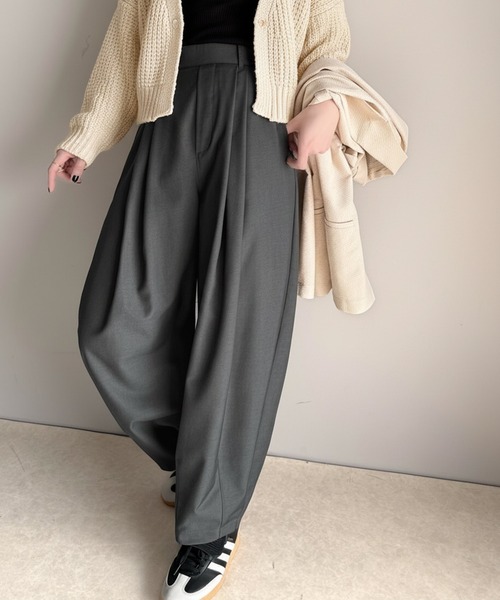 classicalelf(クラシカルエルフ)の「上品なカーブラインで魅了する。コクーンシルエットランタンパンツ(その他パンツ・レディース・ブラック/チャコール/ベージュ・X-LARGE/SMALL/MEDIUM/LARGE)」の7枚目の写真