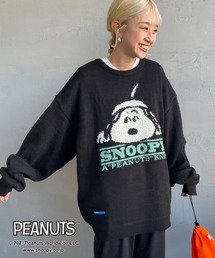 [SEQUENZ/シークエンズ] SNOOPY ビッグシルエット ジャガードニット