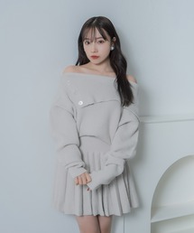 ANDGEEBEE（アンジービー）の「プリーツニットワンピ（ワンピース）」