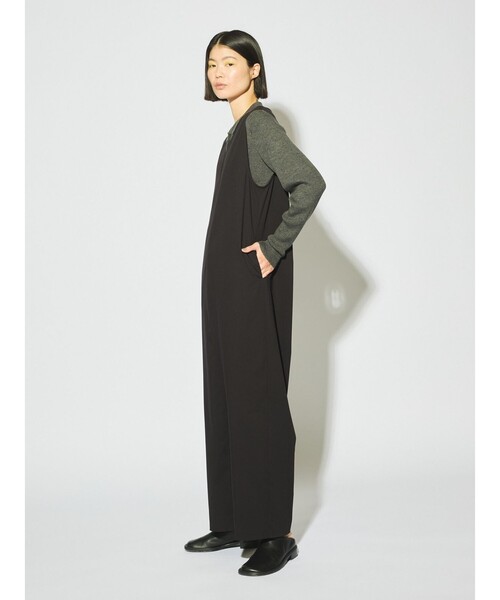 セール】MIDIUMISOLID for Ladies Vネックノースリーブオールインワン 