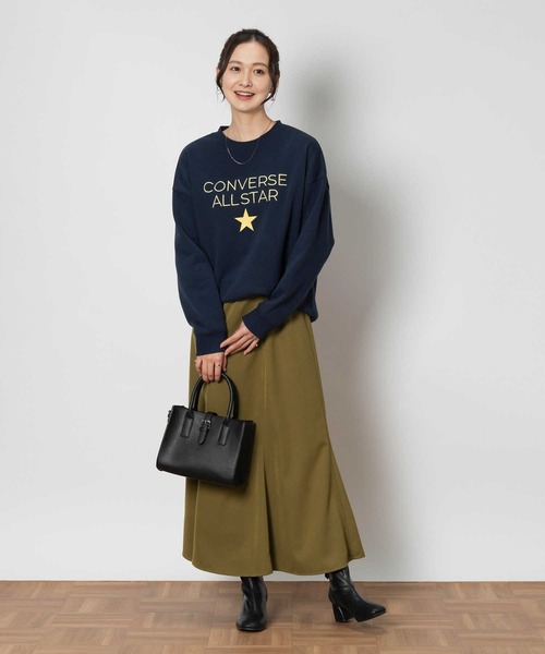 CONVERSE（コンバース）の「CONVERSE(コンバース)裏起毛ラウンドスウェット（スウェット・レディース・サックスブルー/ネイビー/キナリ・M/L/XL/S）」の18枚目の写真