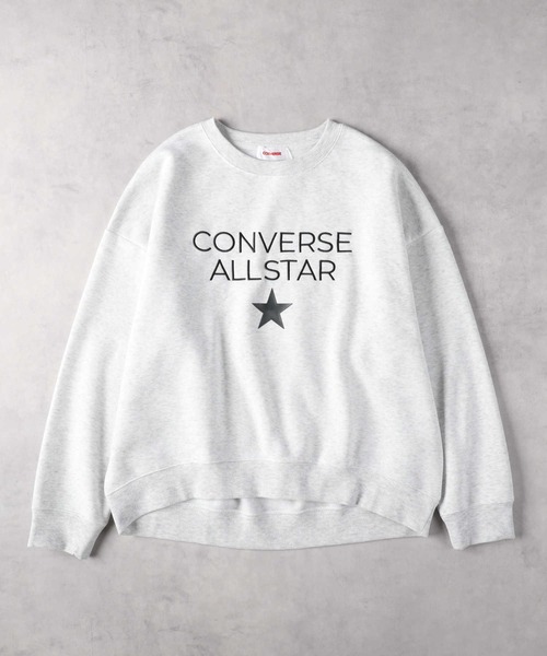 CONVERSE（コンバース）の「CONVERSE(コンバース)裏起毛ラウンドスウェット（スウェット・レディース・サックスブルー/ネイビー/キナリ・M/L/XL/S）」の11枚目の写真