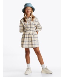 TOMMY HILFIGER（トミーヒルフィガー）の「GIRLS コーデュロイチェックシャツワンピース（ワンピース・キッズ）」