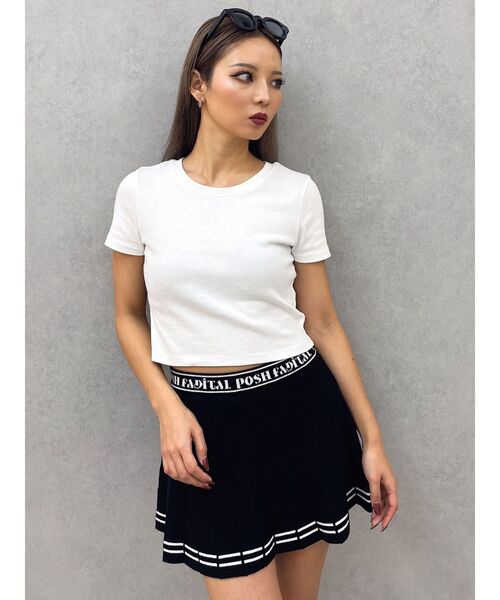 GYDA（ジェイダ）の「BASIC Tシャツ（Tシャツ/カットソー・レディース・オフホワイト/ブラック・FREE）」の11枚目の写真