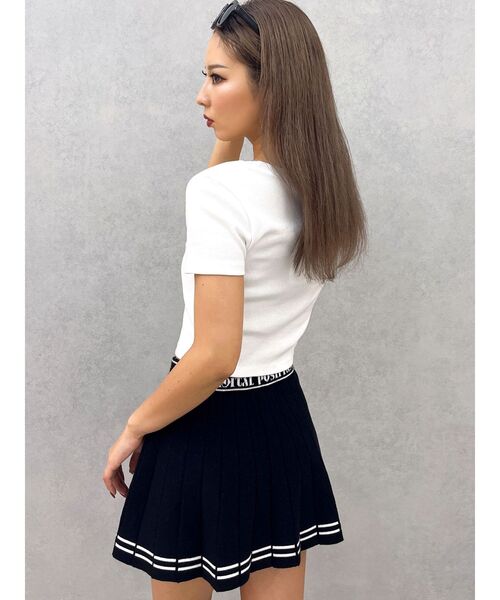 GYDA（ジェイダ）の「BASIC Tシャツ（Tシャツ/カットソー・レディース・オフホワイト/ブラック・FREE）」の9枚目の写真