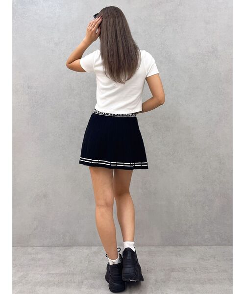 GYDA（ジェイダ）の「BASIC Tシャツ（Tシャツ/カットソー・レディース・オフホワイト/ブラック・FREE）」の3枚目の写真