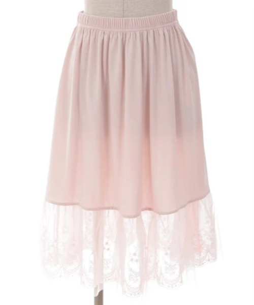 axes femme(アクシーズファム)の「選べる着丈チュールレースペチ(その他アンダーウェア/インナー・レディース・キナリ/ピンク/ブラック・SMALL/MEDIUM)」の3枚目の写真