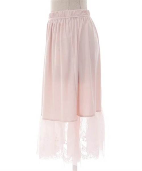 axes femme(アクシーズファム)の「選べる着丈チュールレースペチ(その他アンダーウェア/インナー・レディース・キナリ/ピンク/ブラック・SMALL/MEDIUM)」の6枚目の写真