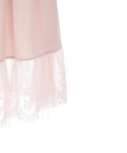 axes femme(アクシーズファム)の「選べる着丈チュールレースペチ(その他アンダーウェア/インナー・レディース・キナリ/ピンク/ブラック・SMALL/MEDIUM)」の9枚目の写真