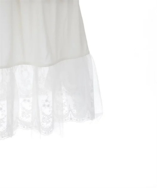 axes femme(アクシーズファム)の「選べる着丈チュールレースペチ(その他アンダーウェア/インナー・レディース・キナリ/ピンク/ブラック・SMALL/MEDIUM)」の18枚目の写真