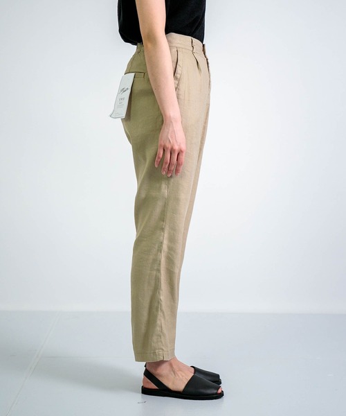 D.M.G.（ドミンゴ）の「[D.M.G. / ディーエムジー] L/Rストレッチツイル タイディパンツ（その他パンツ・レディース・ブラック/ベージュ・L/M/S/SS）」の17枚目の写真