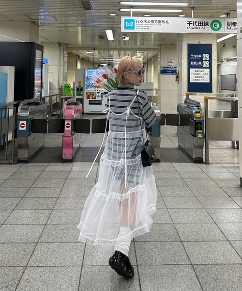 Alley Tokyo(アリートーキョー)の「ラガーセットアップ(ポロシャツ・レディース・グレー/ネイビー・FREE)」の16枚目の写真