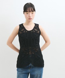ADAM ET ROPE' | 【洗える】エンブロイダリーベスト(ベスト)