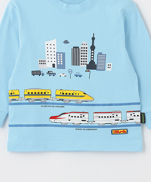 kladskap（クレードスコープ）の「【プラレール】長袖Tシャツ（Tシャツ/カットソー・キッズ・ライトブルー/サーモンピンク・90cm/110cm/100cm/120cm）」の5枚目の写真