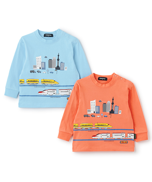 kladskap（クレードスコープ）の「【プラレール】長袖Tシャツ（Tシャツ/カットソー・キッズ・ライトブルー/サーモンピンク・90cm/110cm/100cm/120cm）」の9枚目の写真