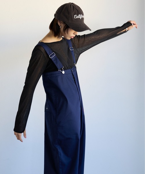 Crayme Stitch Bustier Salopette Blue S サロペット