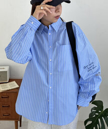 DISCOAT | 【ユニセックス/WEB限定】ハンドライトロゴ刺繍オーバーシャツ(シャツ/ブラウス)