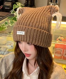 pur chouchou/猫耳 ニット帽 P4437