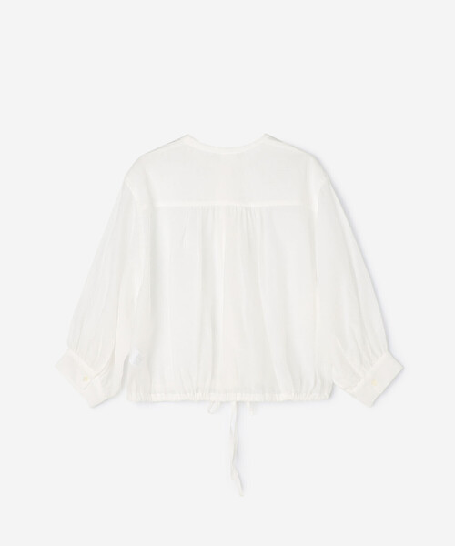 LE GLAZIK(ルグラジック)の「LE GLAZIK | シアーバンドカラーブラウス WOMEN(シャツ/ブラウス・レディース・ラベンダー/ブラック/オフホワイト・36)」の16枚目の写真