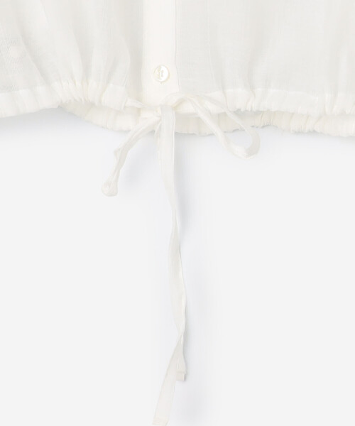 LE GLAZIK(ルグラジック)の「LE GLAZIK | シアーバンドカラーブラウス WOMEN(シャツ/ブラウス・レディース・ラベンダー/ブラック/オフホワイト・36)」の20枚目の写真