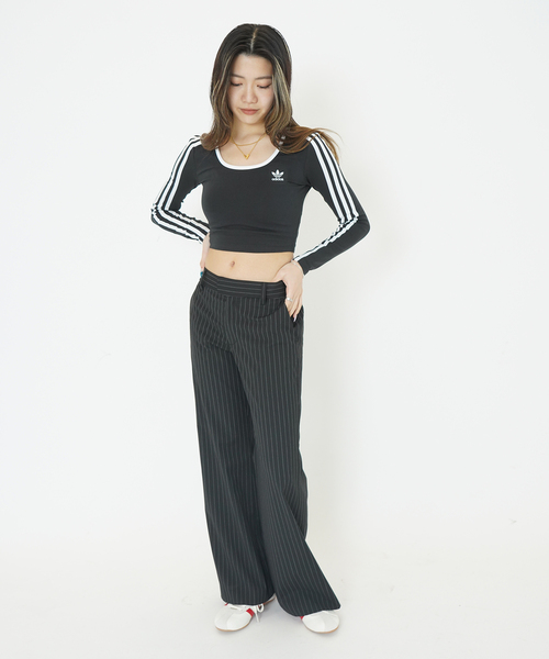 ADIDAS / アディダス 3S LS CROP（Tシャツ/カットソー）｜JOINT