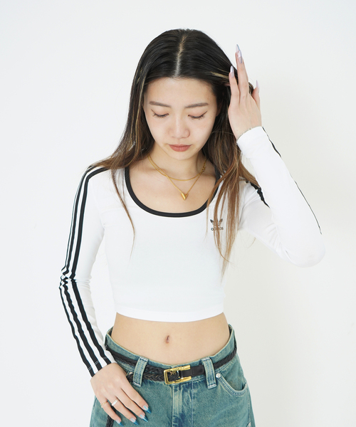 [adidas] [JD4625] 3S LS CROP /追跡付 ADIDAS / アディダス 3S LS CROP（Tシャツ/カットソー）｜JOINT