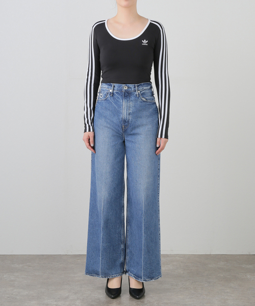 JOINT WORKS（ジョイントワークス）の「ADIDAS / アディダス 3S LS CROP（Tシャツ/カットソー・レディース・ブラック/ホワイト・SMALL）」の22枚目の写真