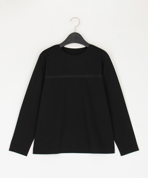 COMME CA（コムサ）の「アルビ二スタスムース プルオーバー（Tシャツ/カットソー・レディース・ブラック/ライトグレー/ホワイト・9号/11号）」の3枚目の写真